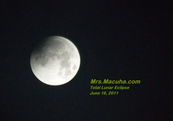Total Lunar Eclipse June 16, 2011
